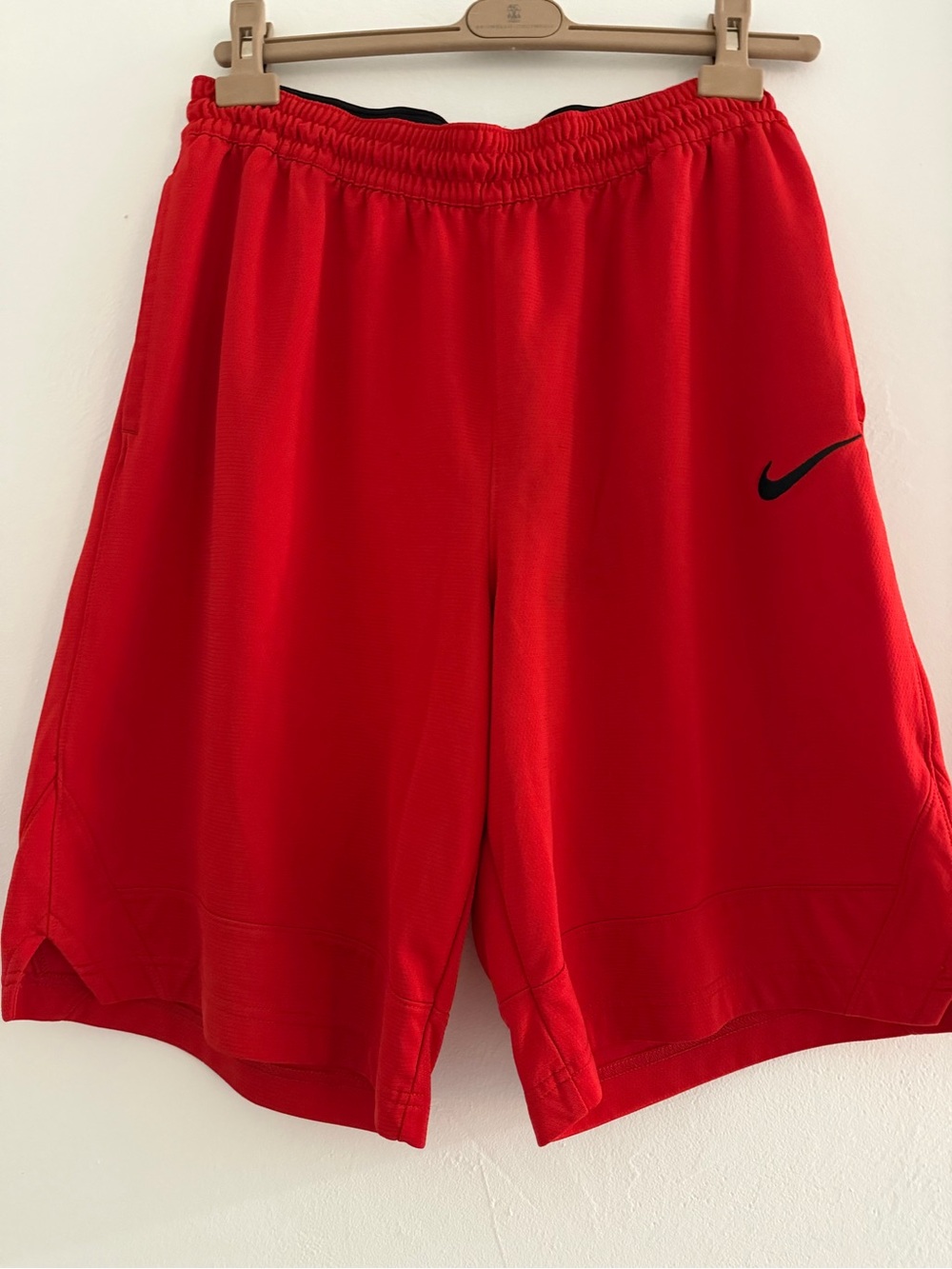 Nike Dri-FIT Men’s Basketball Shorts Red Black Size L